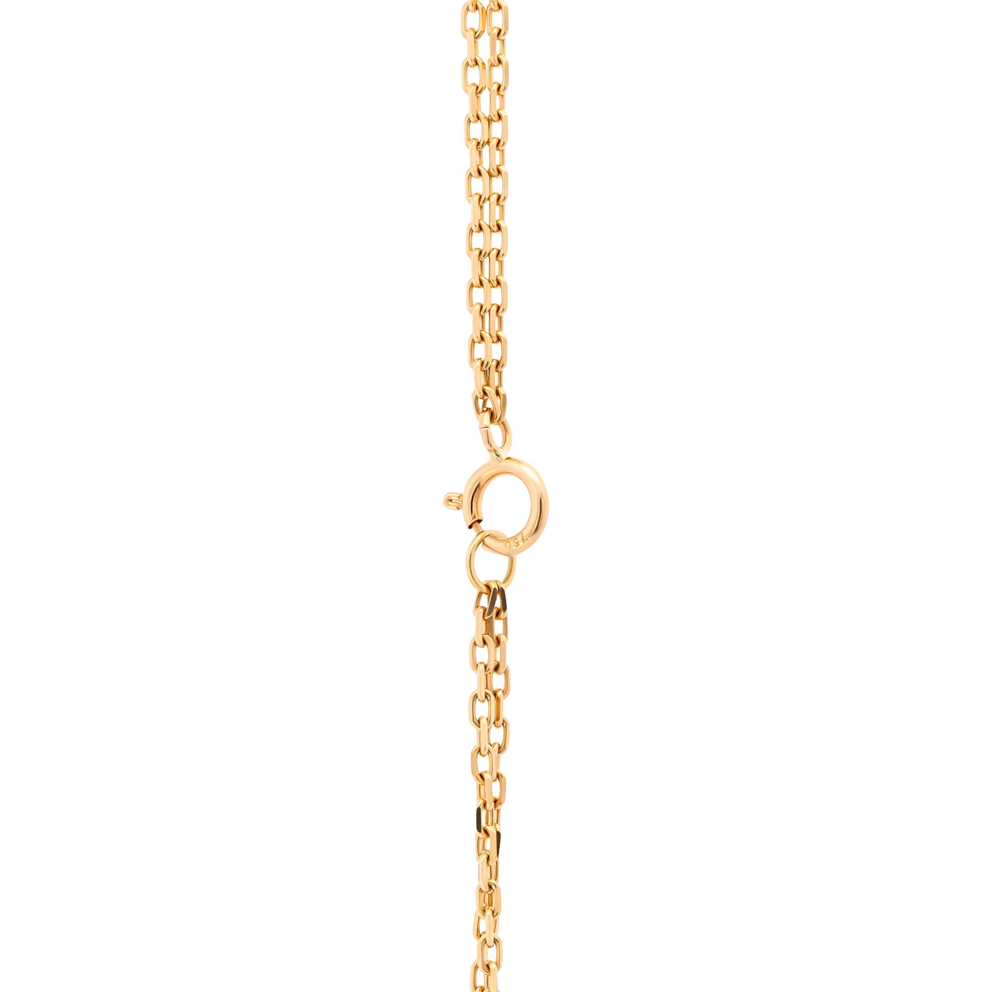 Oval Diamond Double Chain Necklace