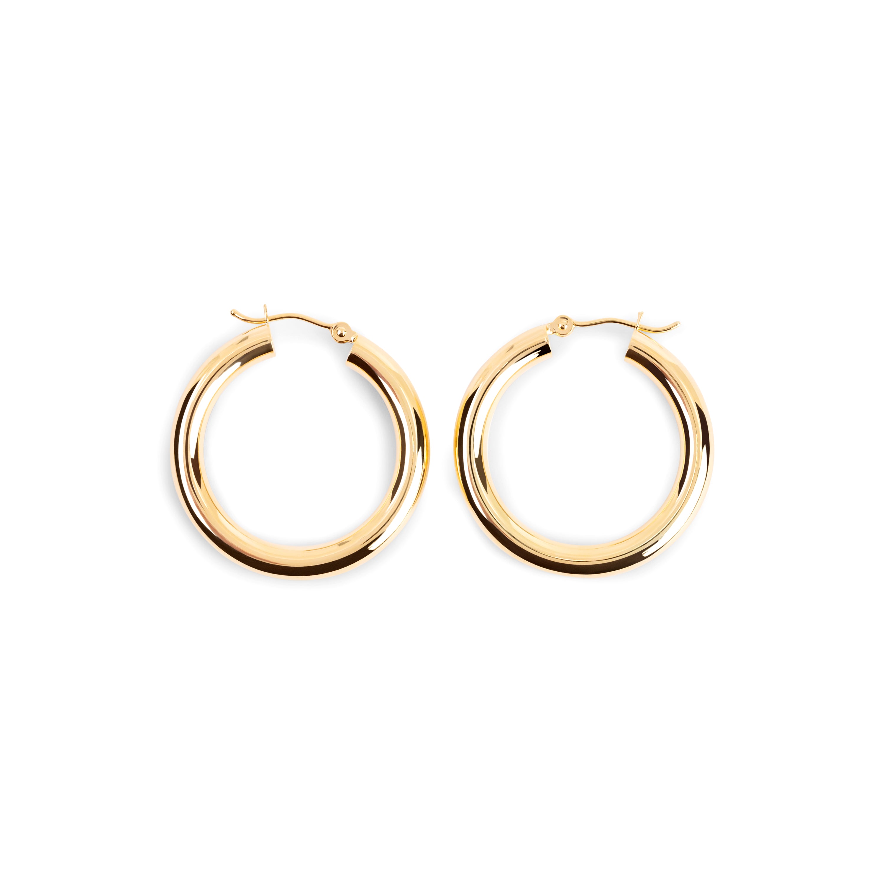1 Inch Gold Hoop Earrings