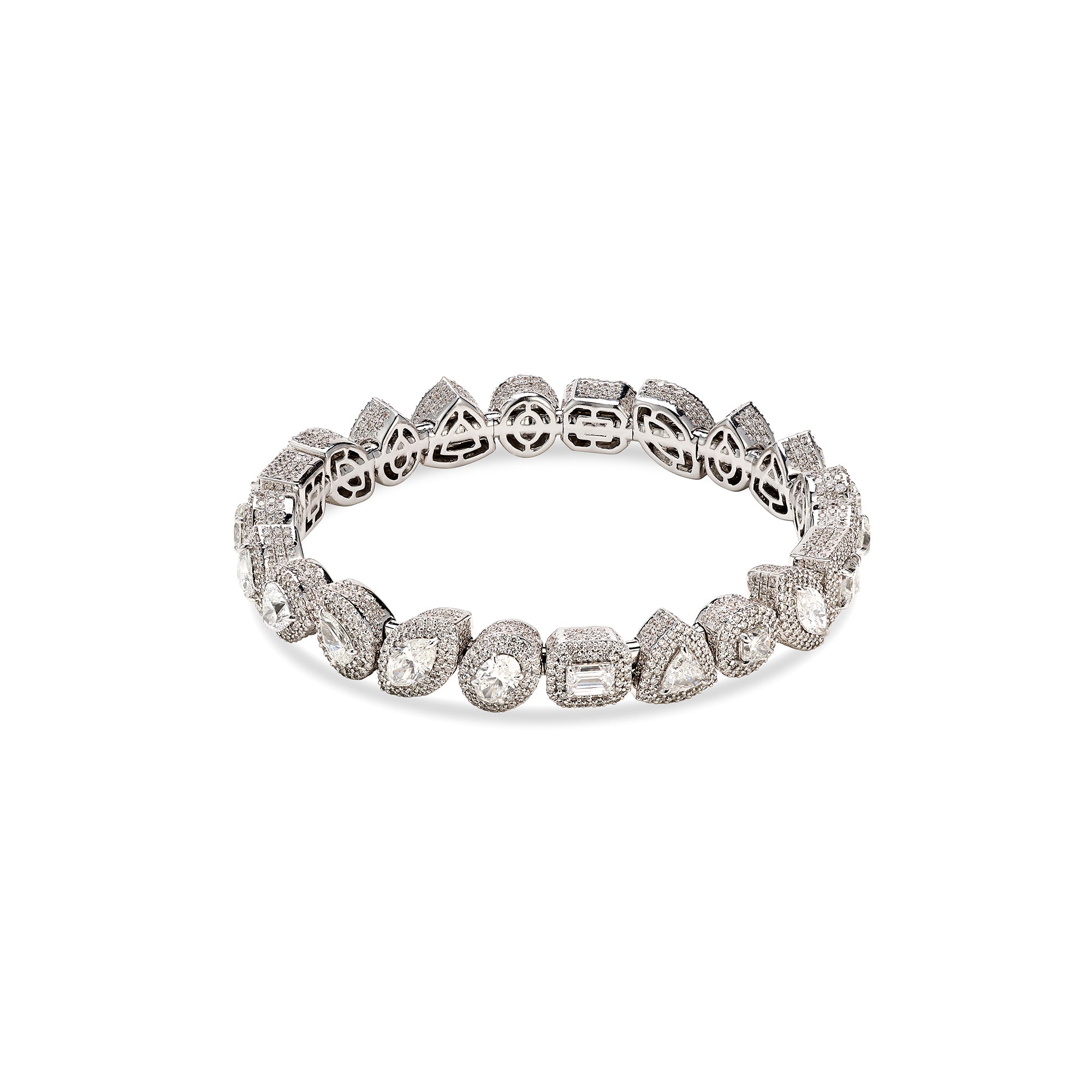 White Diamond Charmers Bracelet