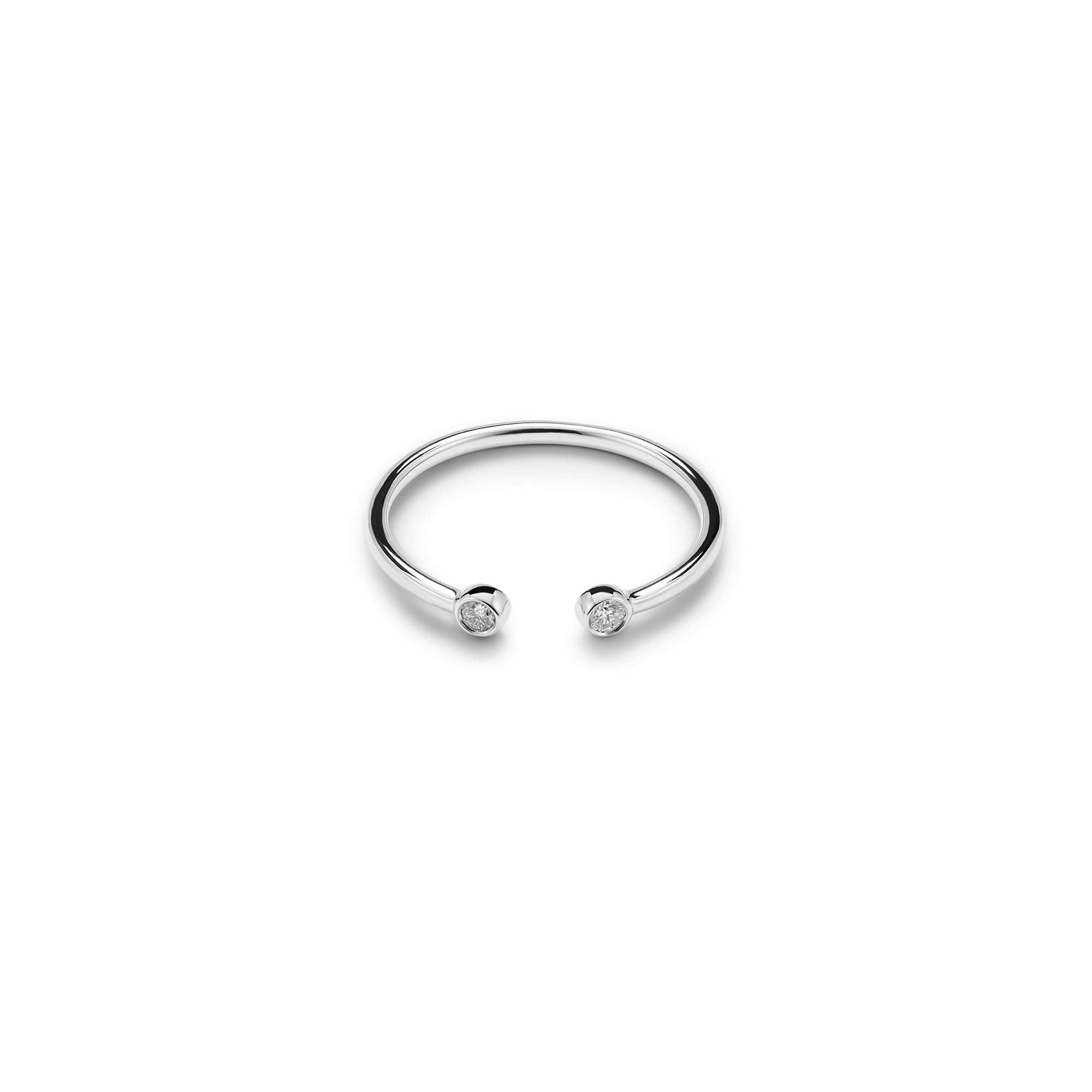 Umlaut Open Bezel Ring