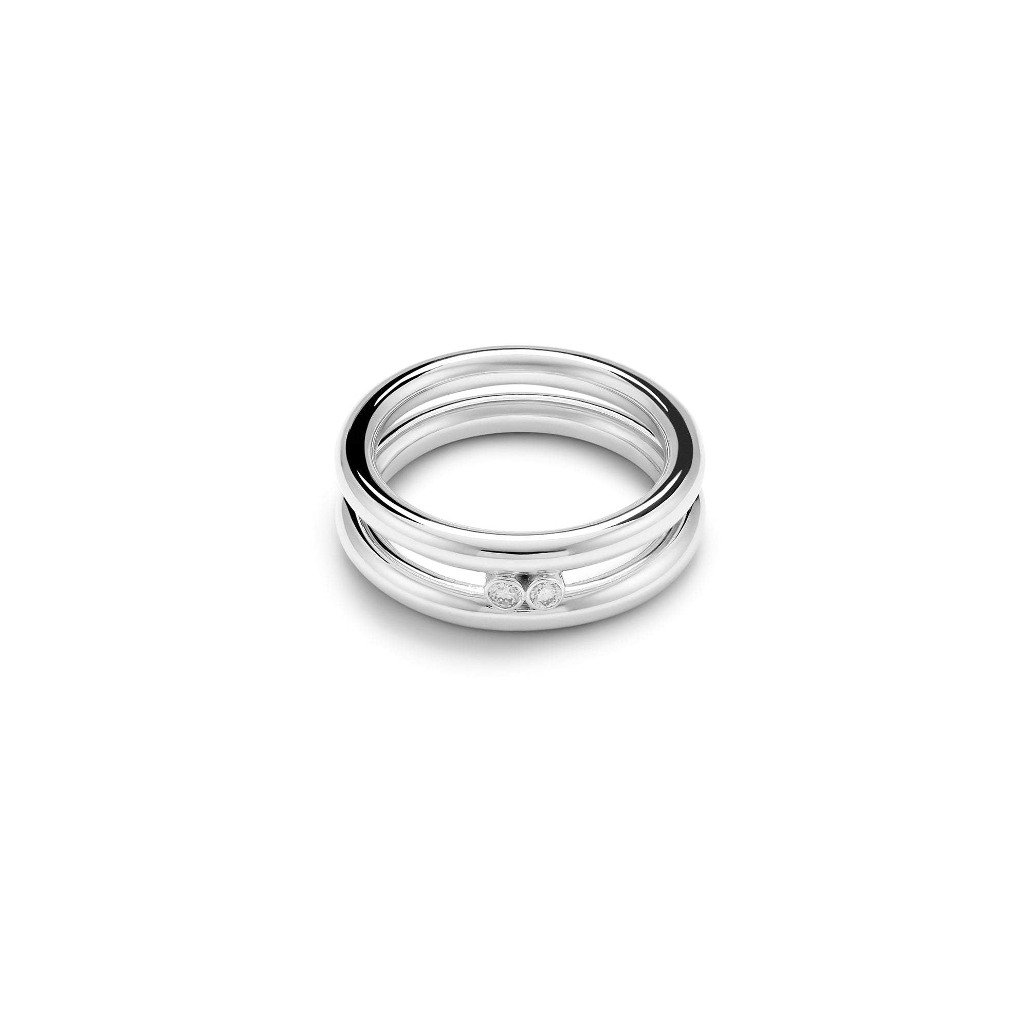 Umlaut Hoop Ring