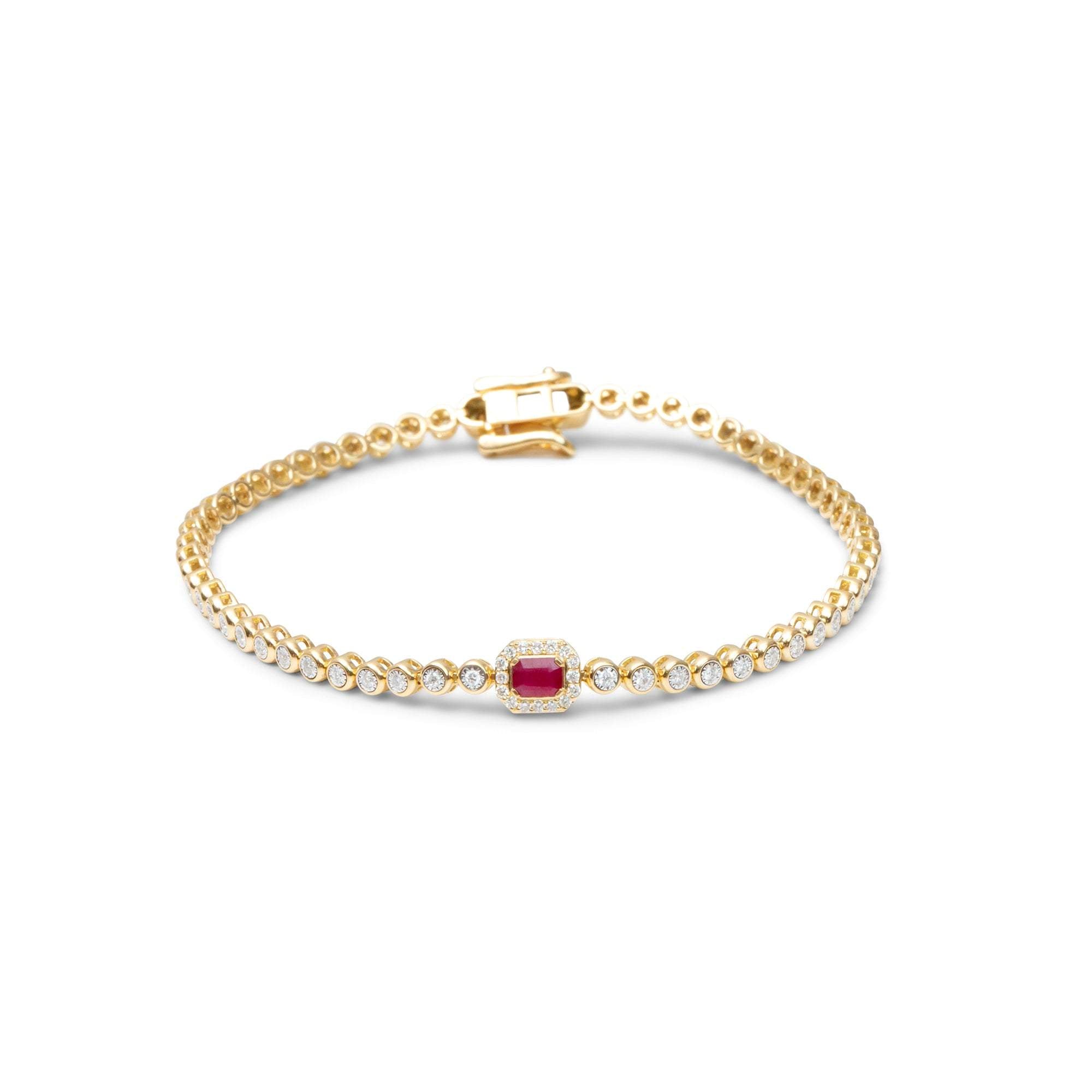 Ruby Tennis Bracelet