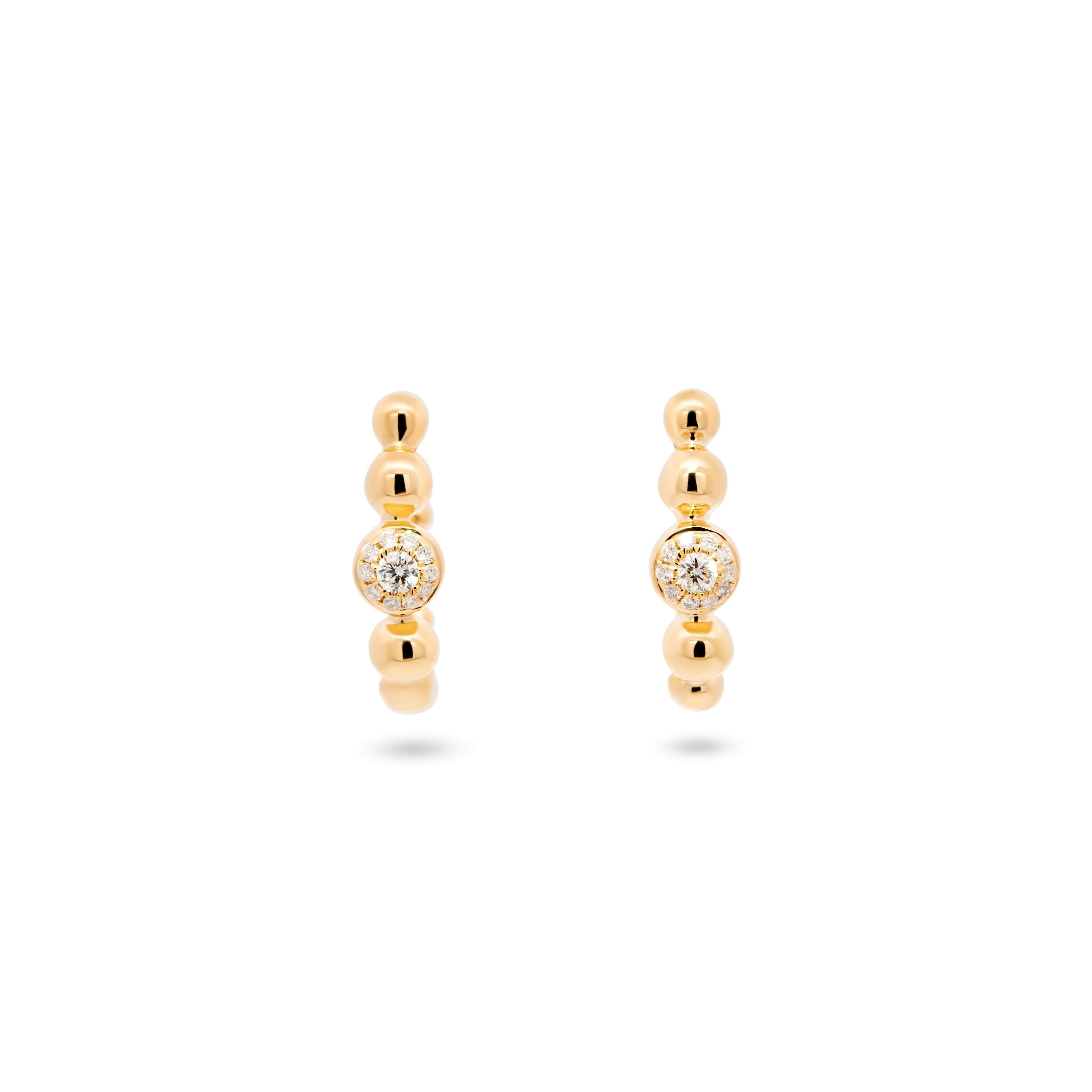 Diamond Ball Earrings