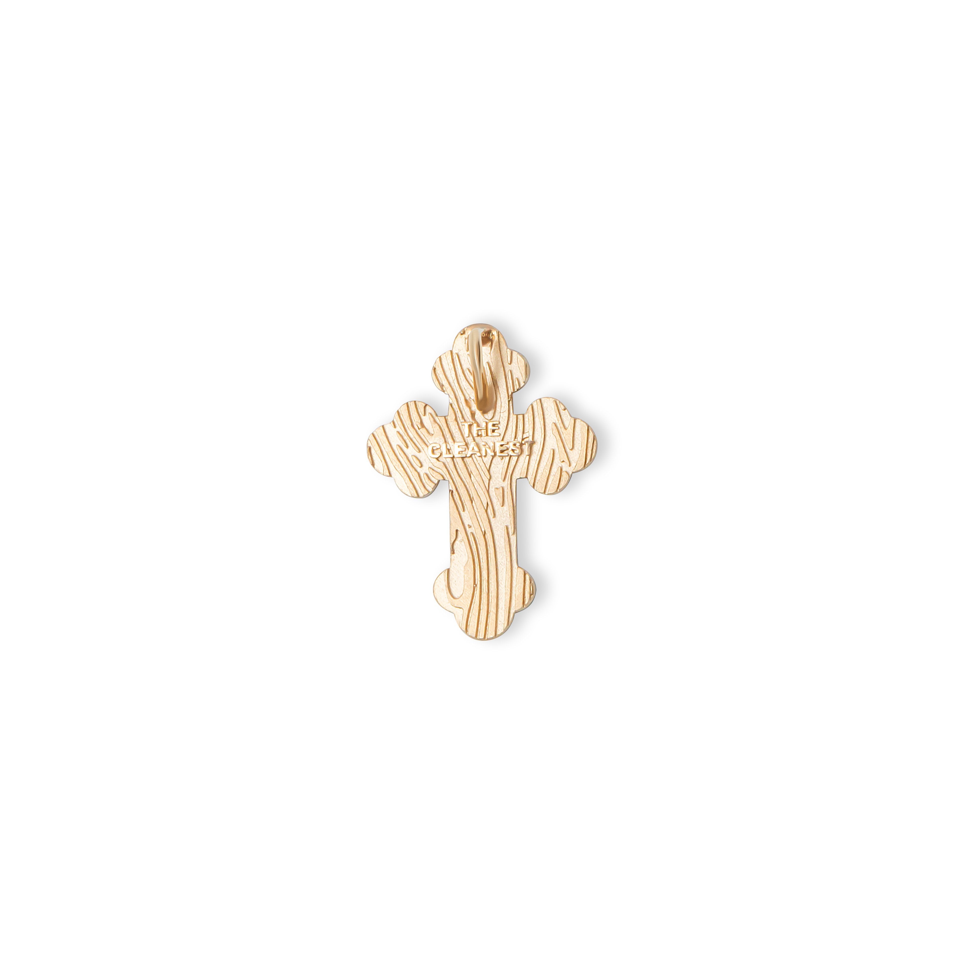 BLACK ENAMEL CRUCIFIX PENDANT