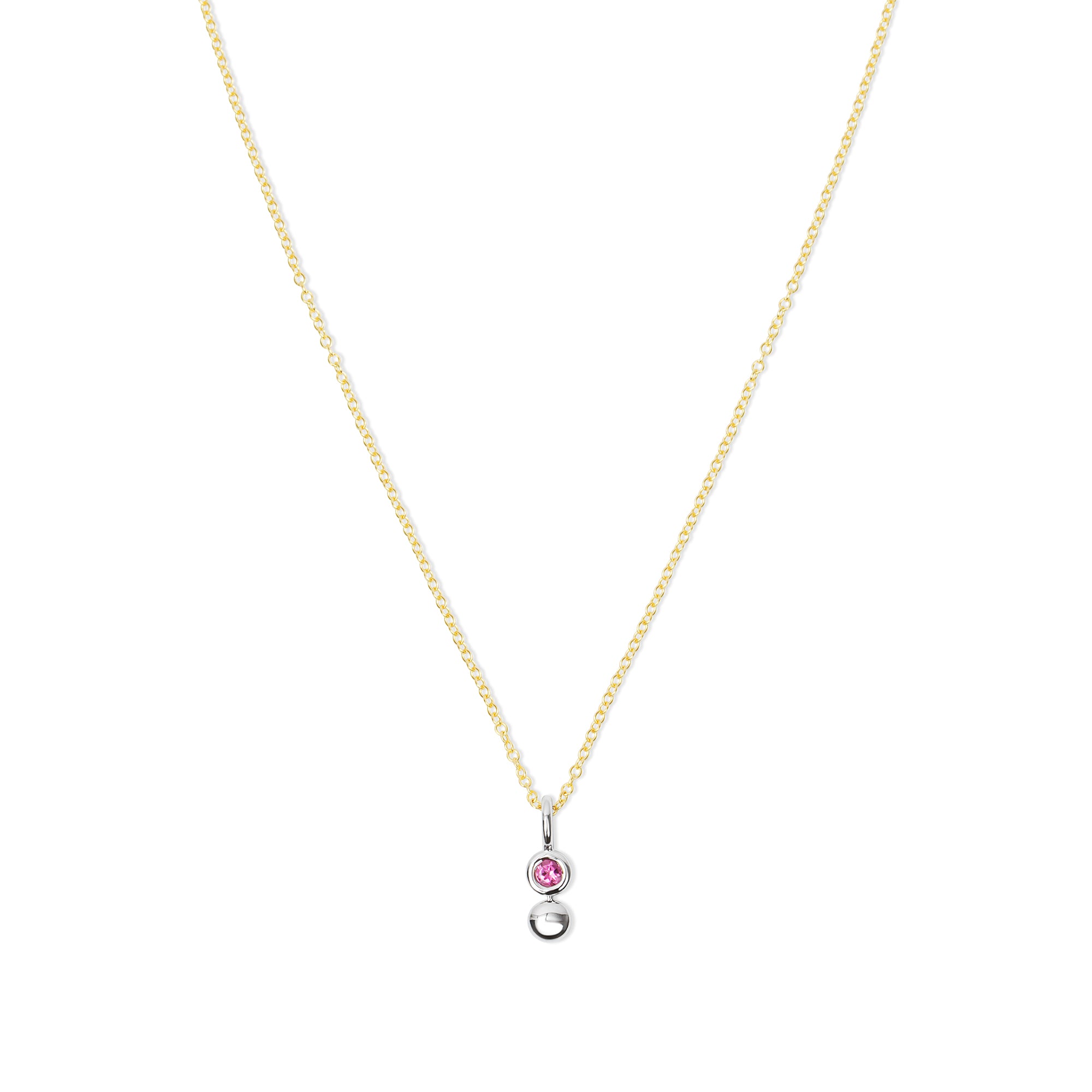 Mismatch Pink Stone Necklace