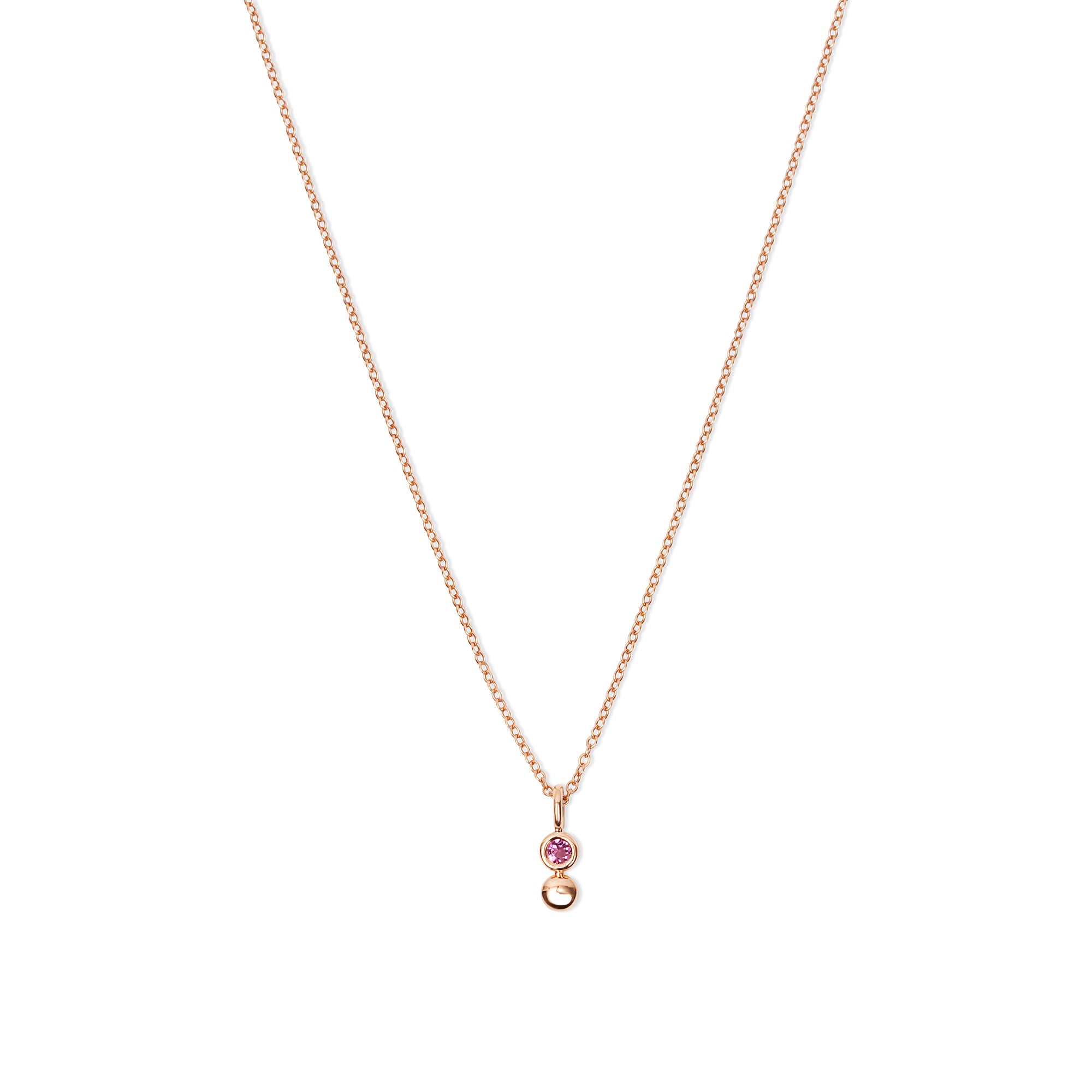 Rose Gold Bezel Necklace