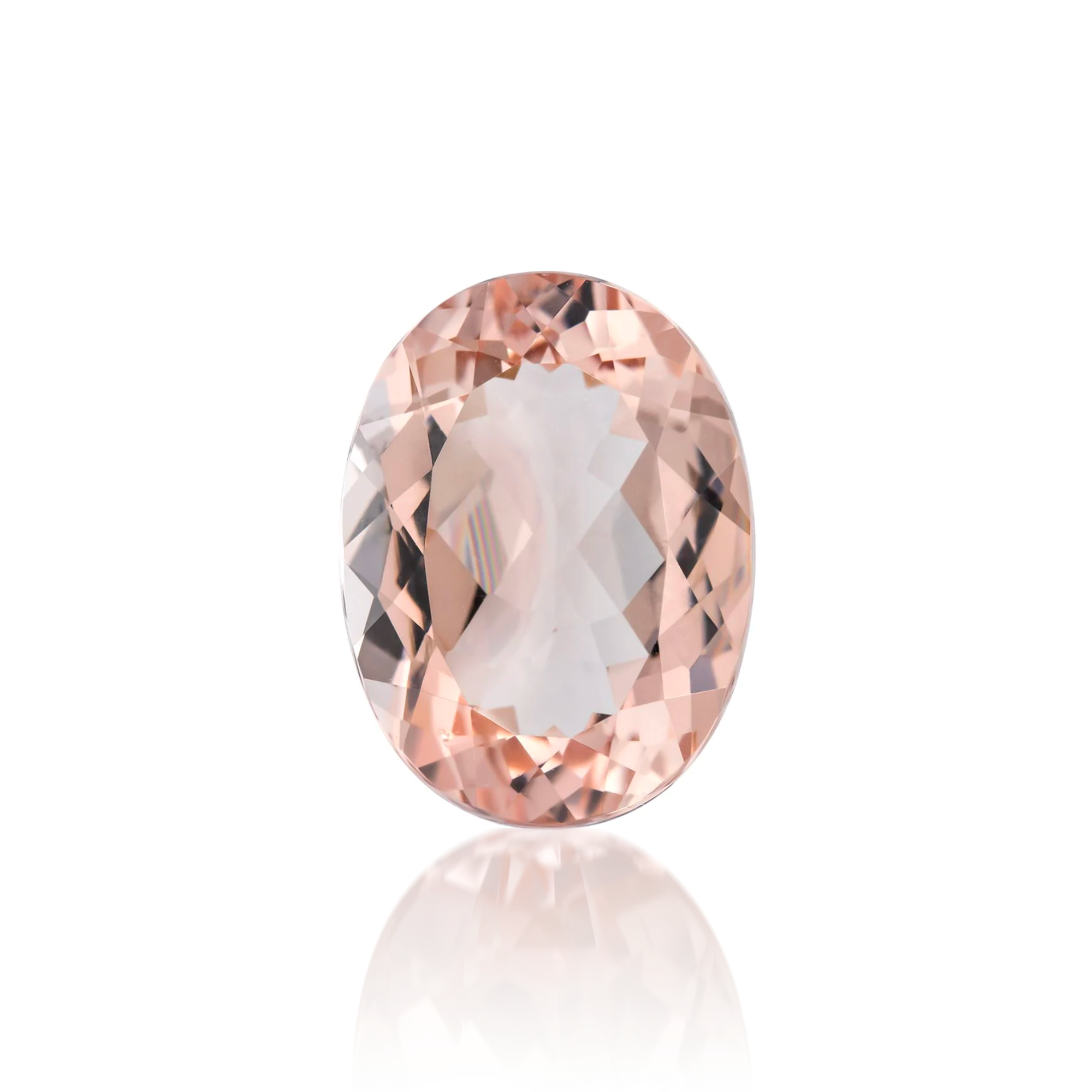 Diamond Oval - morganite - 1 - thumbnail