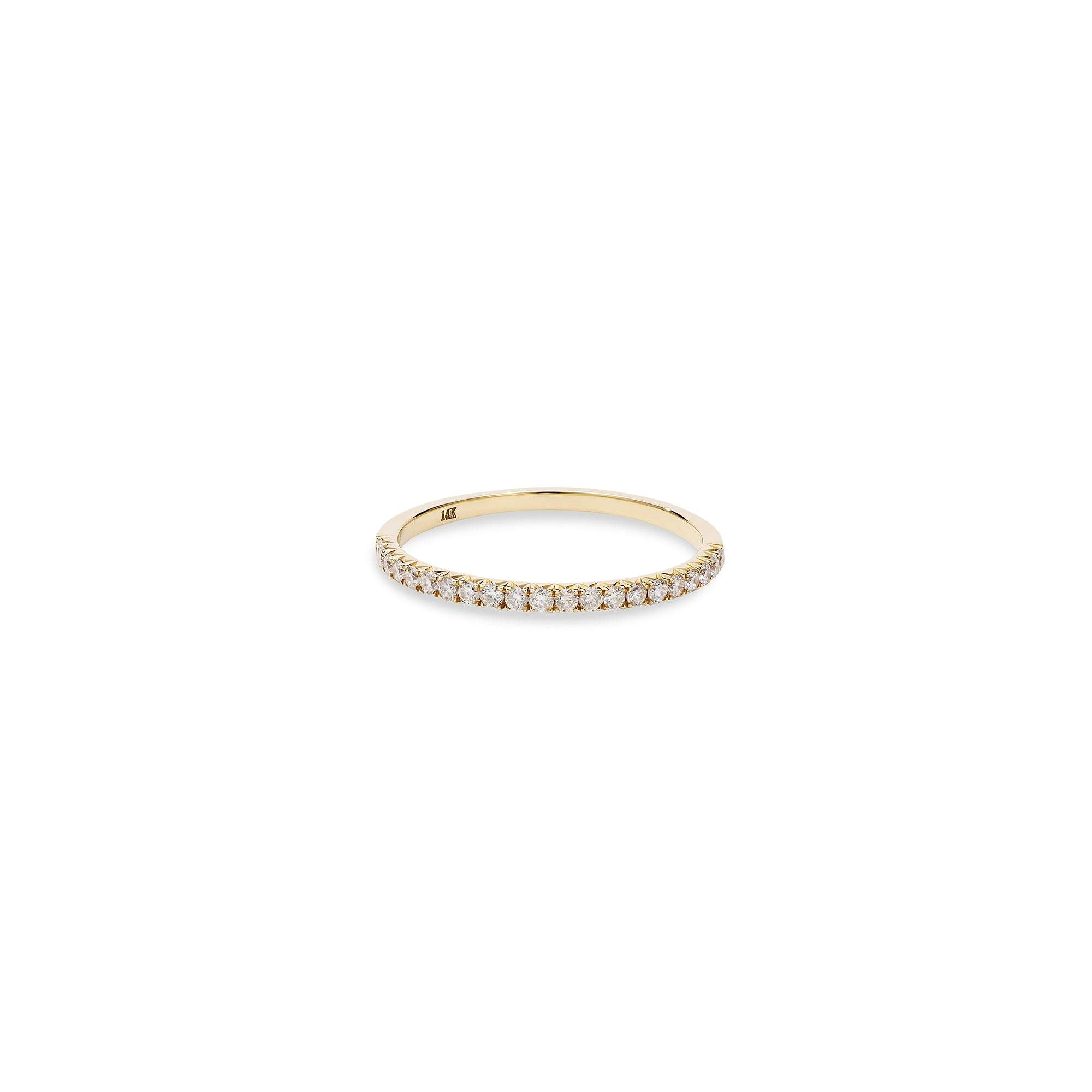 Half Diamond Eternity Ring