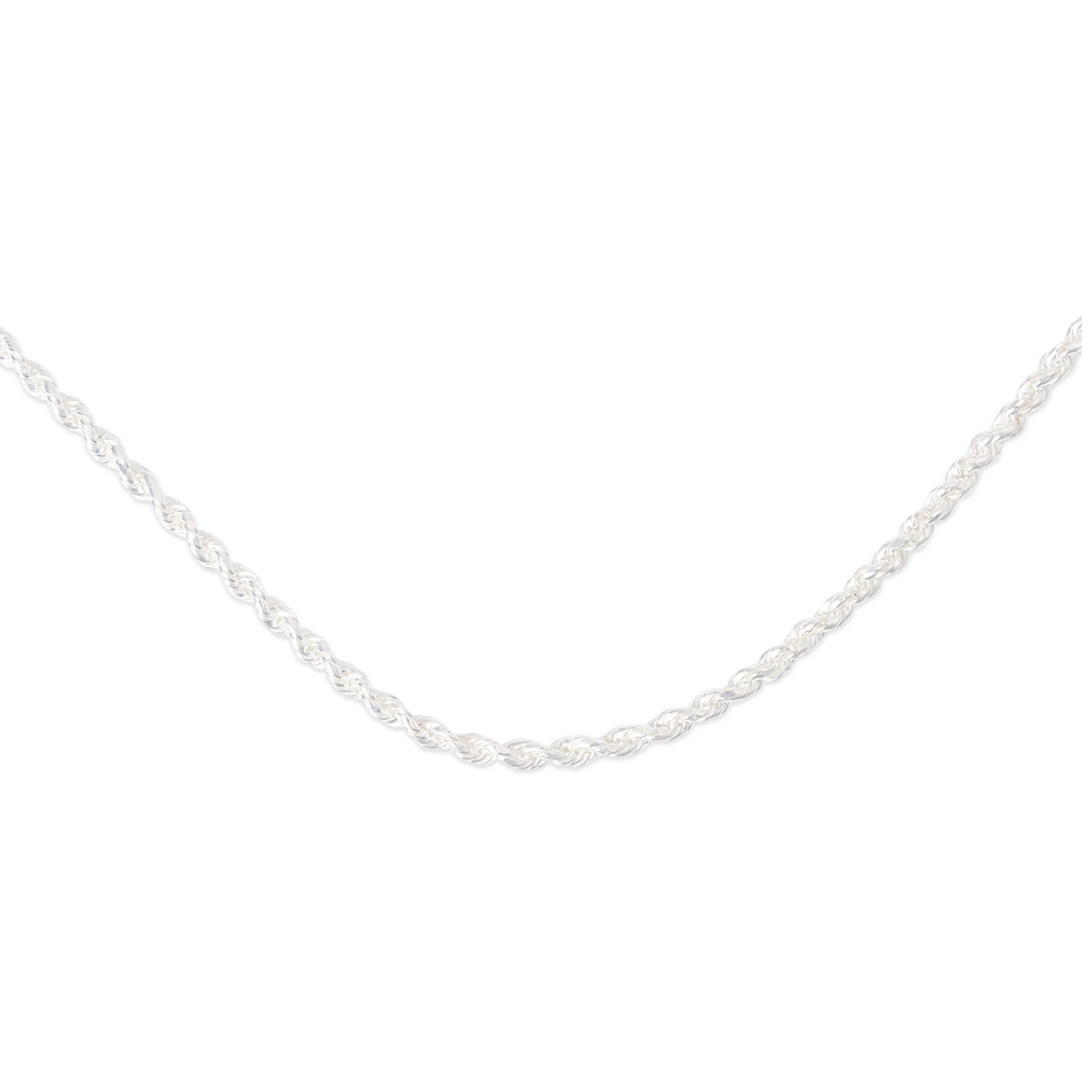 Sterling Silver 925 Rope Necklace