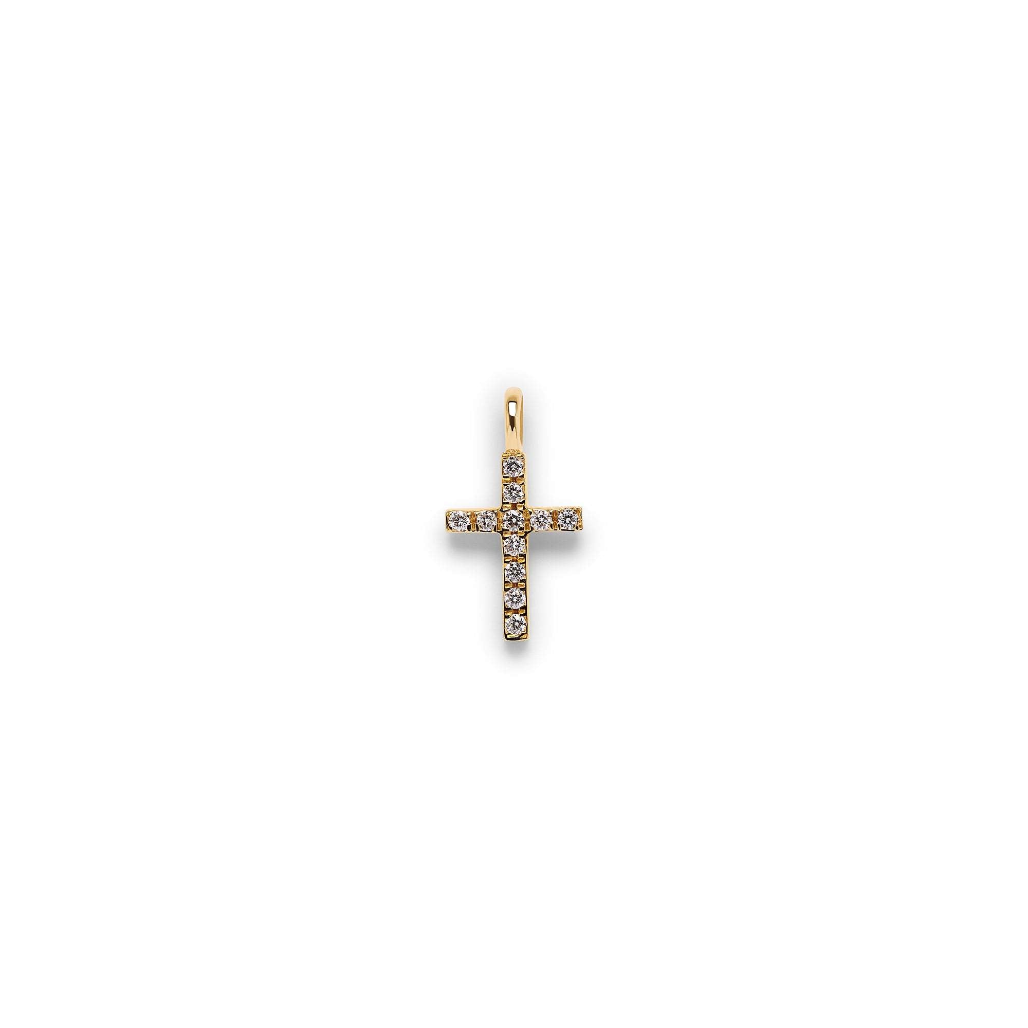 Pico Diamond Cross Pendant