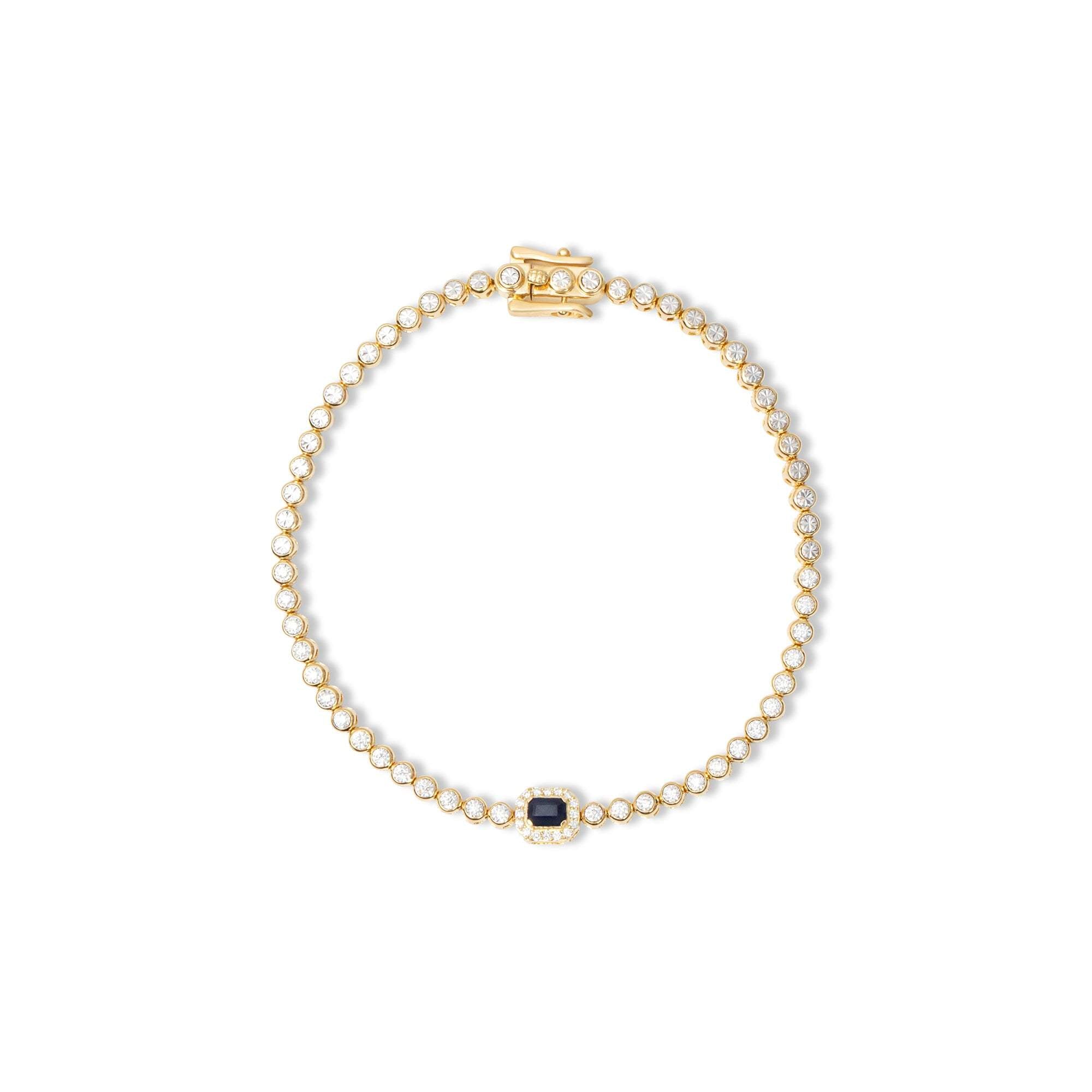 Blue Sapphire Tennis Bracelet