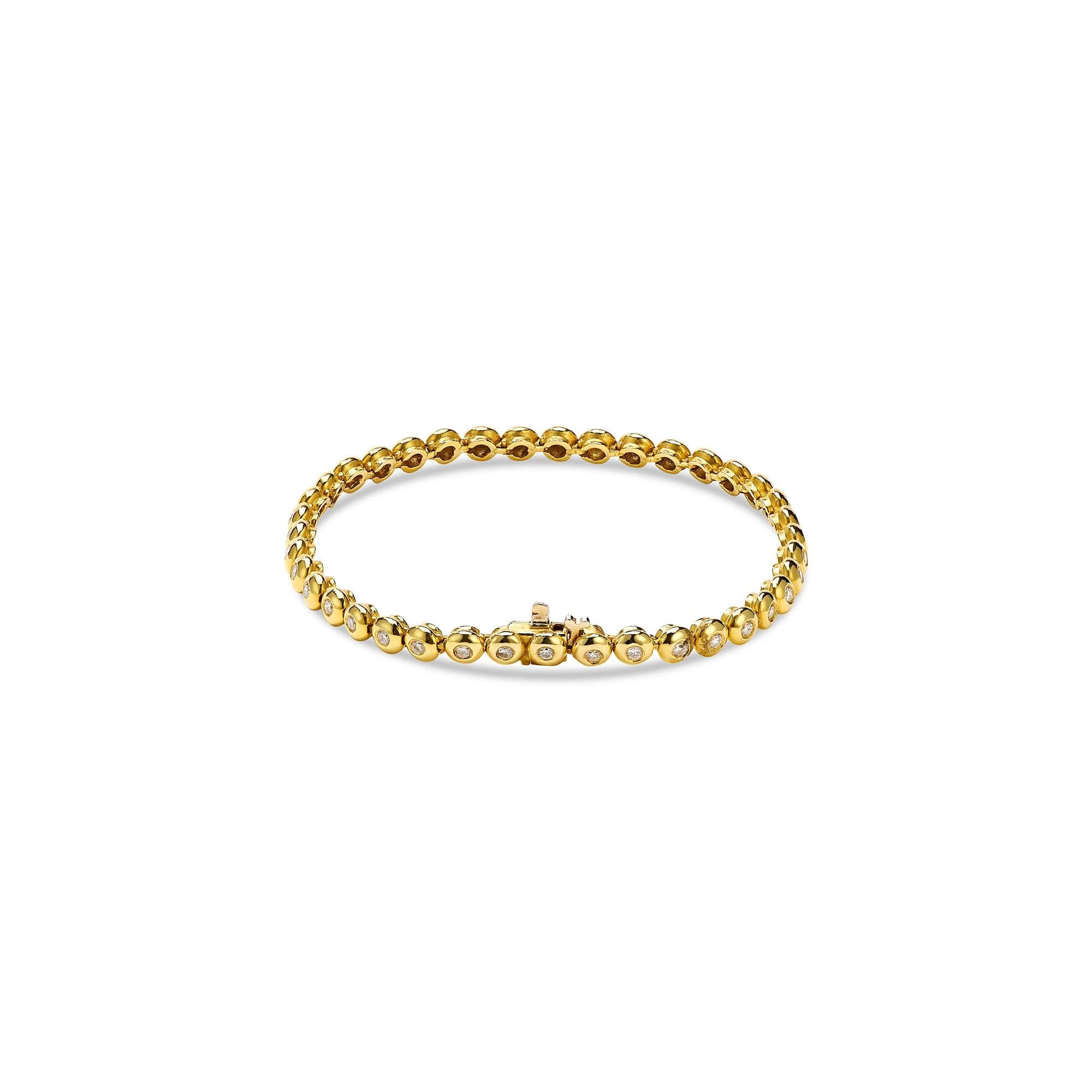 Bezel Set Diamond Bracelet