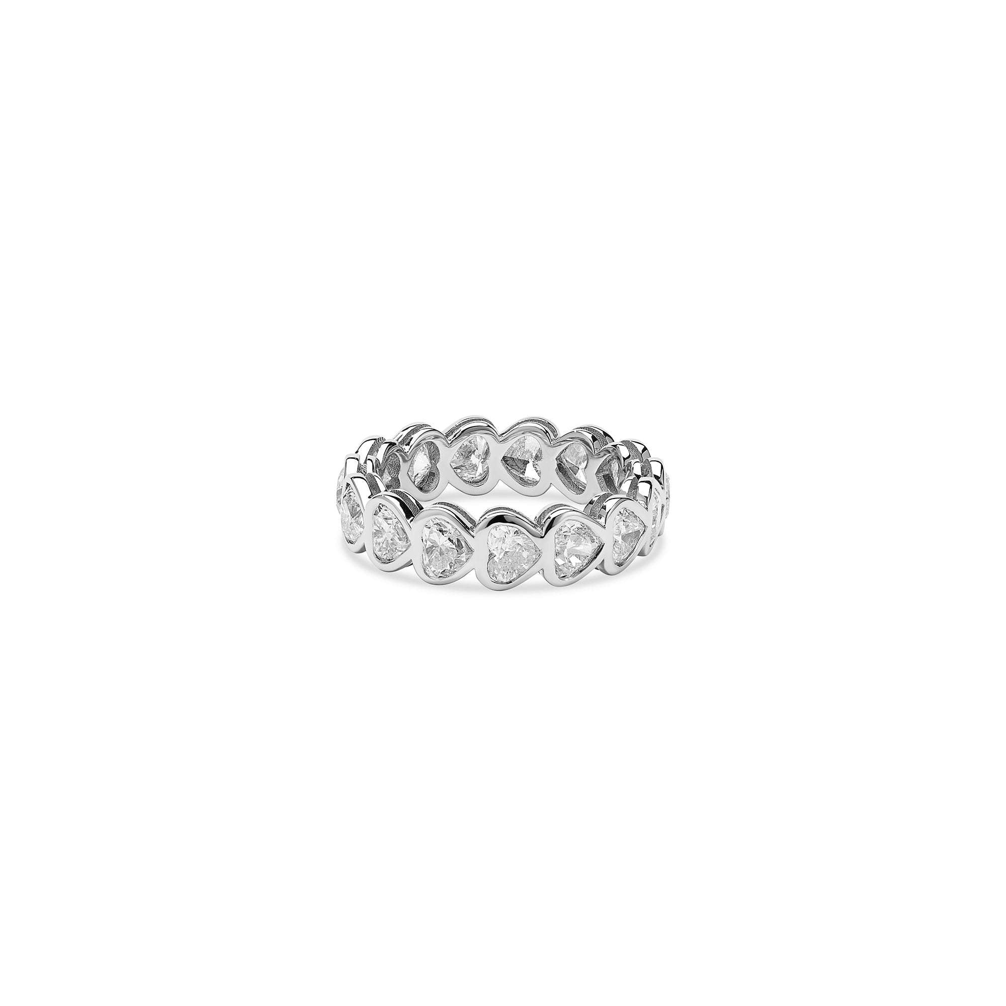 Heart Diamond Eternity Ring