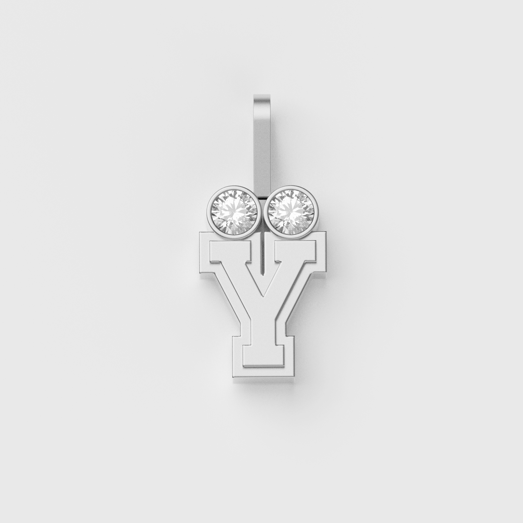 Sÿlver Babÿ Umlaut Initial Pendant