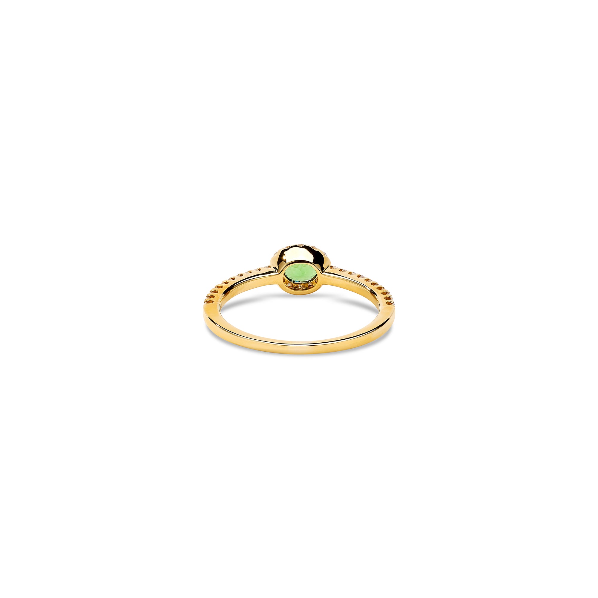 Diamond Framed Emerald Ring