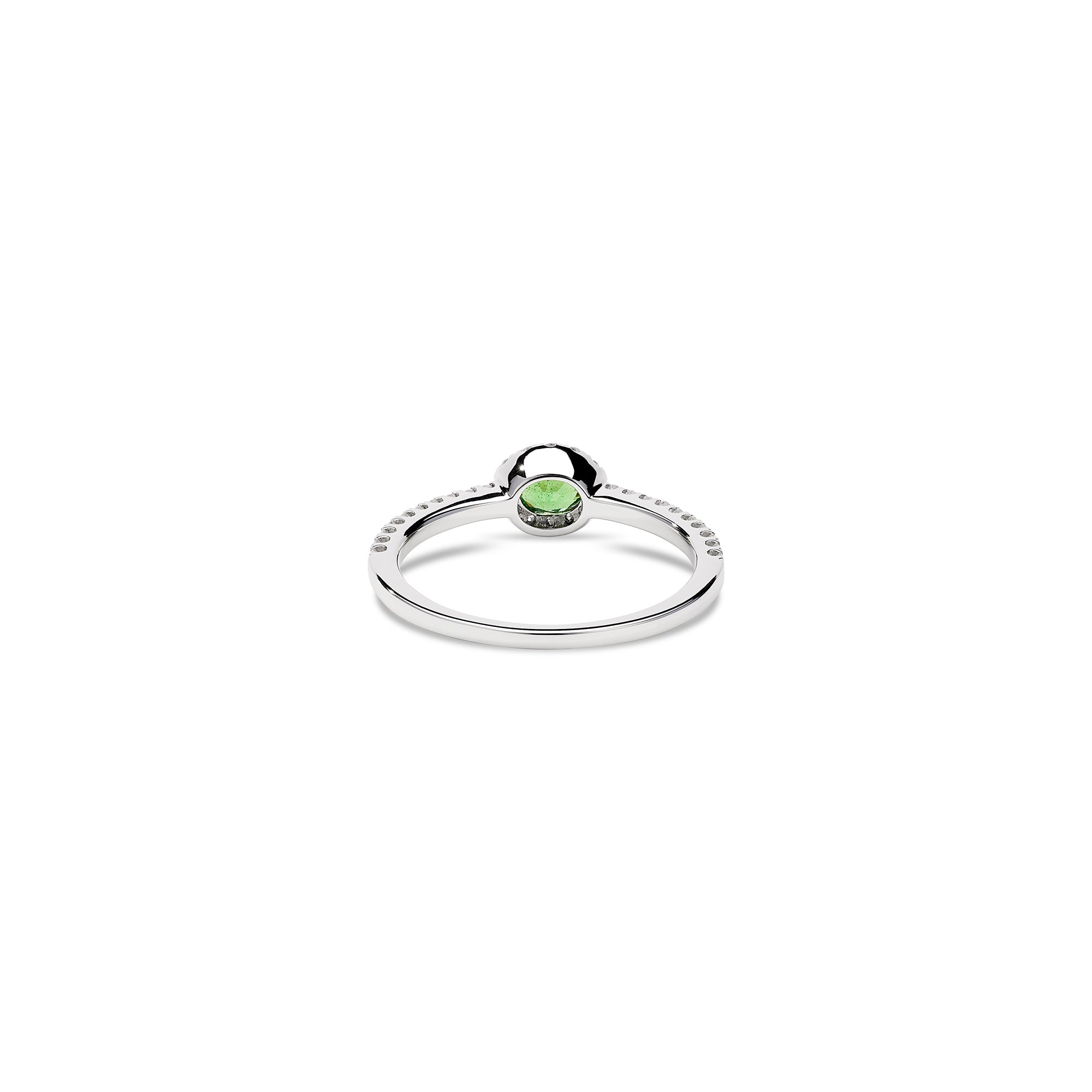 Diamond Framed Emerald Ring